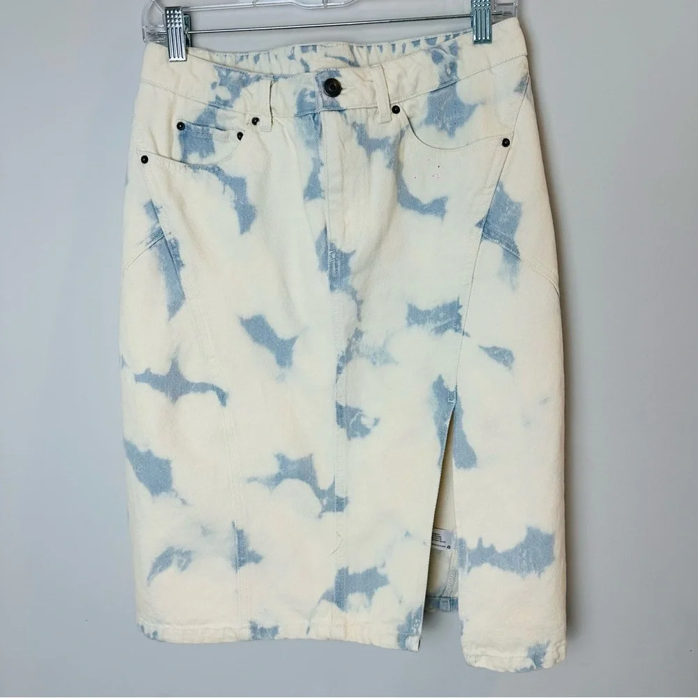 Future Collective Women's High-Rise Midi Denim Skirt Gabriella Karefa 6. C68